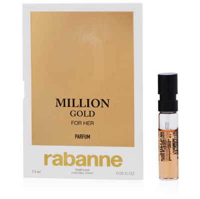 MILLION GOLD FOR HER/PACO RABANNE PARFUM SPRAY VIAL 0.05 OZ (1.5 ML) (W)