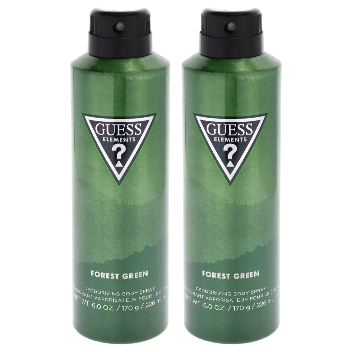 Guess Elements - Forest Green by Guess for Men - 6 oz Body Spray - Pack of 2