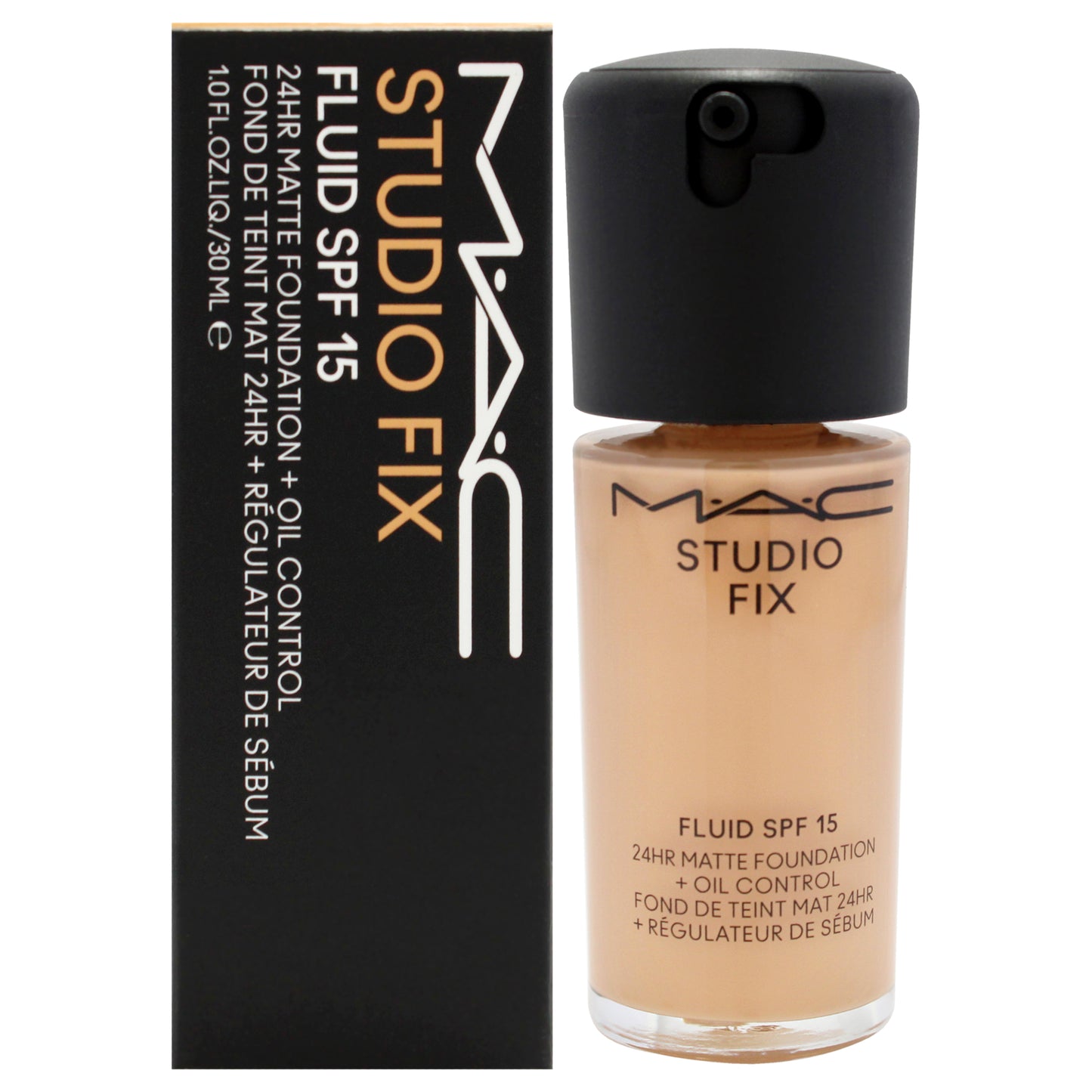 Studio Fix Fluid SPF 15 24HR Matte Foundation Plus Oil Control - NC35 Light To Mediun Beige With Peachy Golden Undertone by MAC for Women - 1 oz Foundation