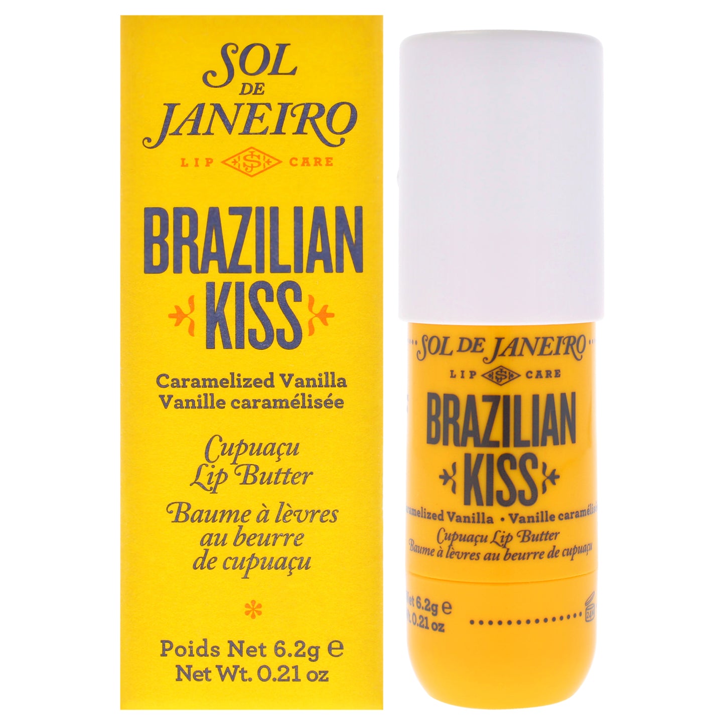 Brazilian Kiss Cupuacu Lip Butter by Sol de Janeiro for Unisex - 0.21 oz Lip Balm