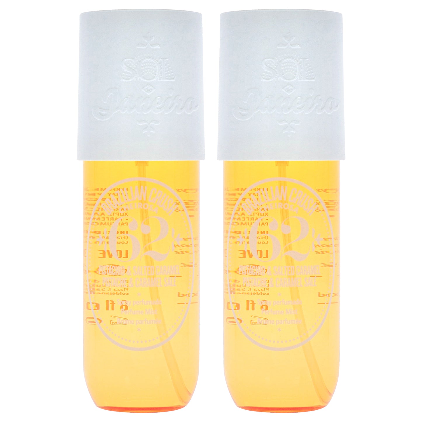 Brazilian Crush Cheirosa 62- Pistacho and Salted Caramel by Sol de Janeiro for Unisex - 8 oz Perfume Mist - Pack of 2