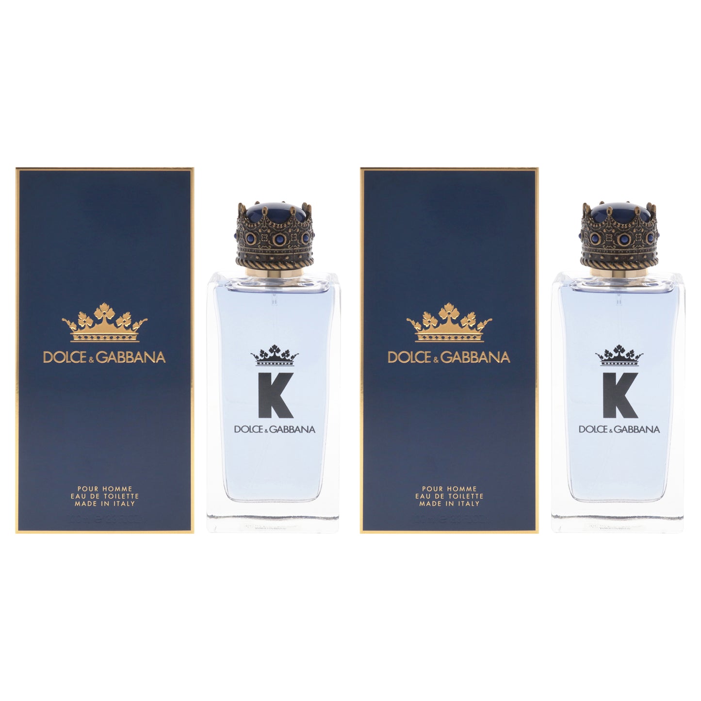 K by Dolce and Gabbana for Men - 3.3 oz EDT Spray - Pack of 2