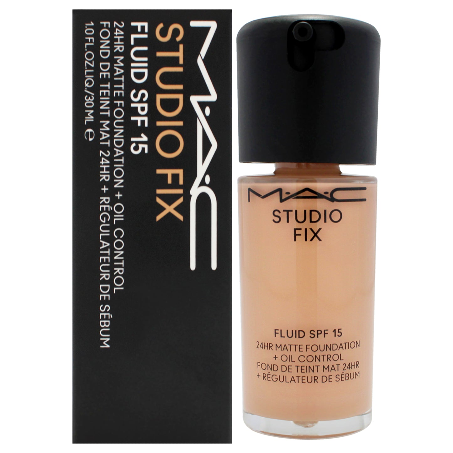 Studio Fix Fluid SPF 15 24HR Matte Foundation Plus Oil Control - NW22 Warm Beige With Rosy Undertone by MAC for Women - 1 oz Foundation