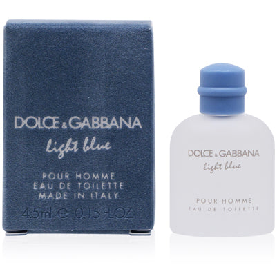LIGHT BLUE POUR HOMME/D&G EDT SPLASH 0.15 OZ (4.5 ML) (M)