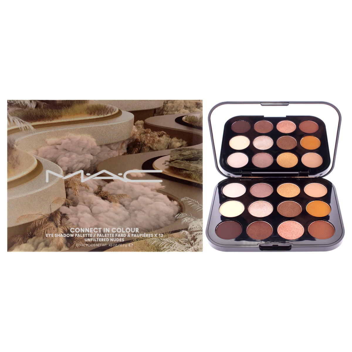 Connect In Colour Eye Shadow Palette - Unfiltered Nudes by MAC for Women - 0.43 oz Eye Shadow