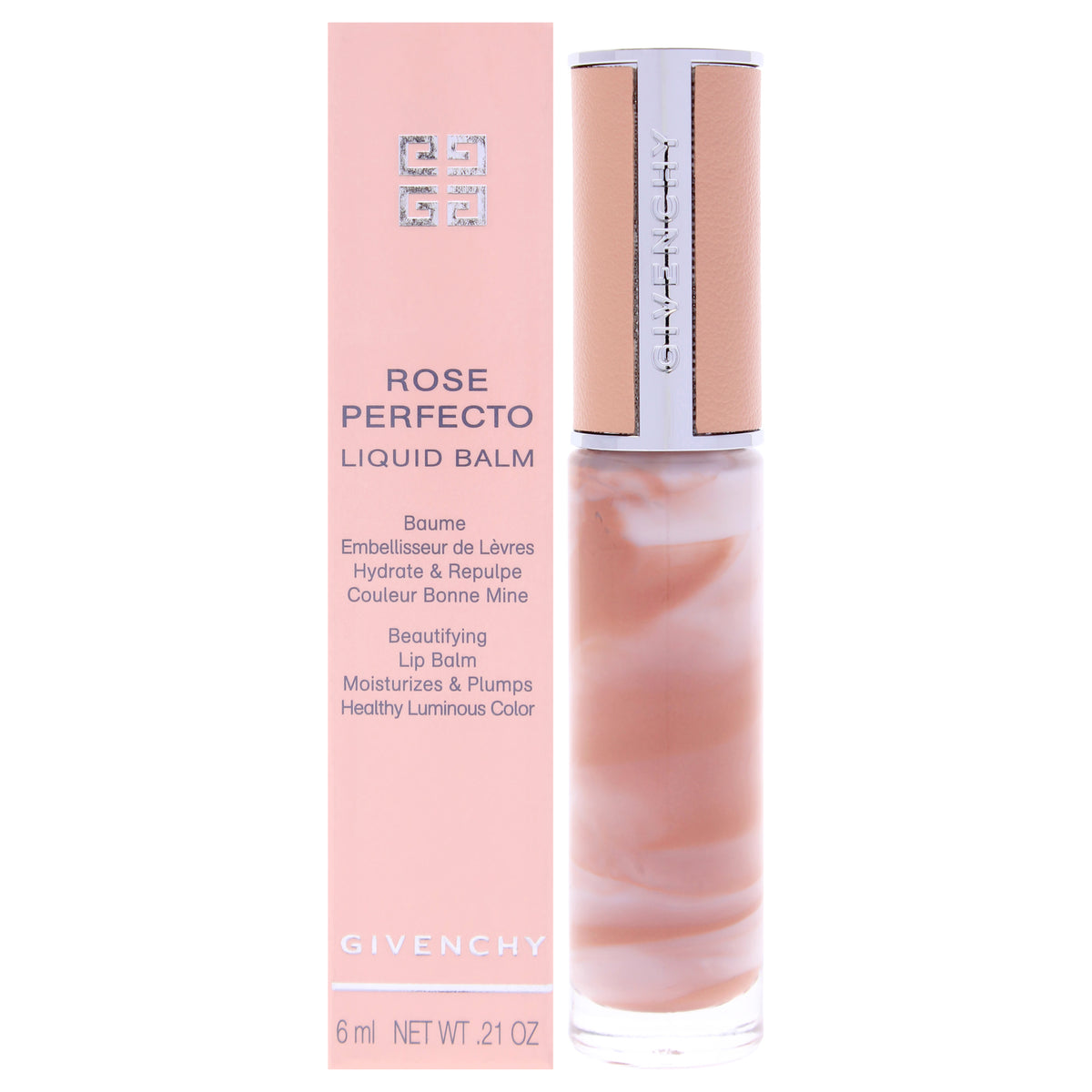 Rose Perfecto Tinted Liquid Lip Balm - 110 Milky Nude by Givenchy for Women - 0.21 oz Lip Balm