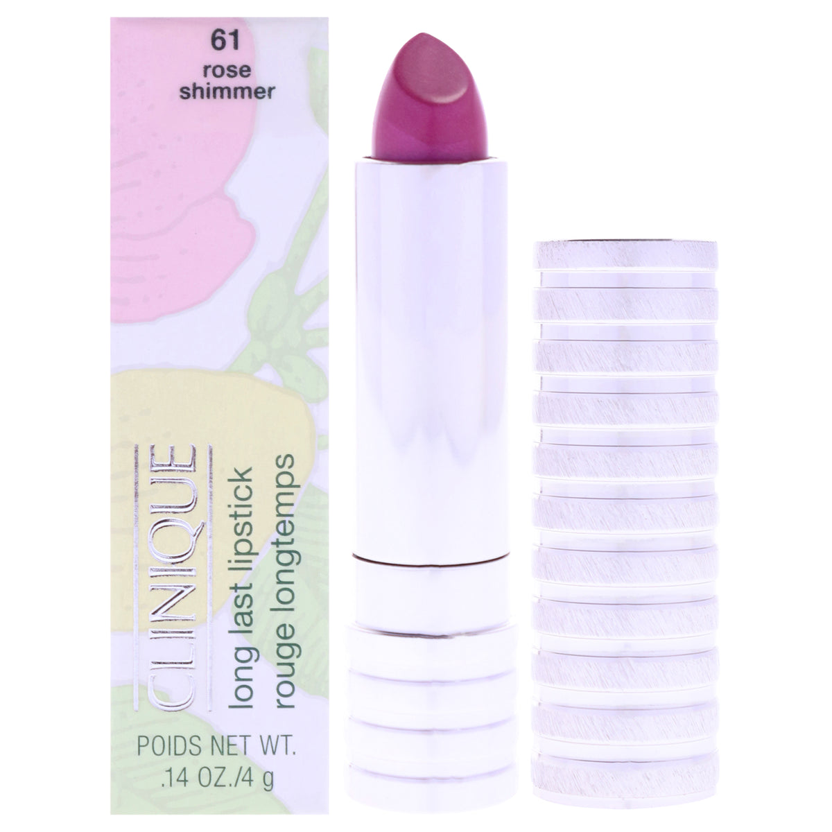 Long Last Lipstick - 61 Rose Shimmer by Clinique for Women - 0.14 oz Lipstick