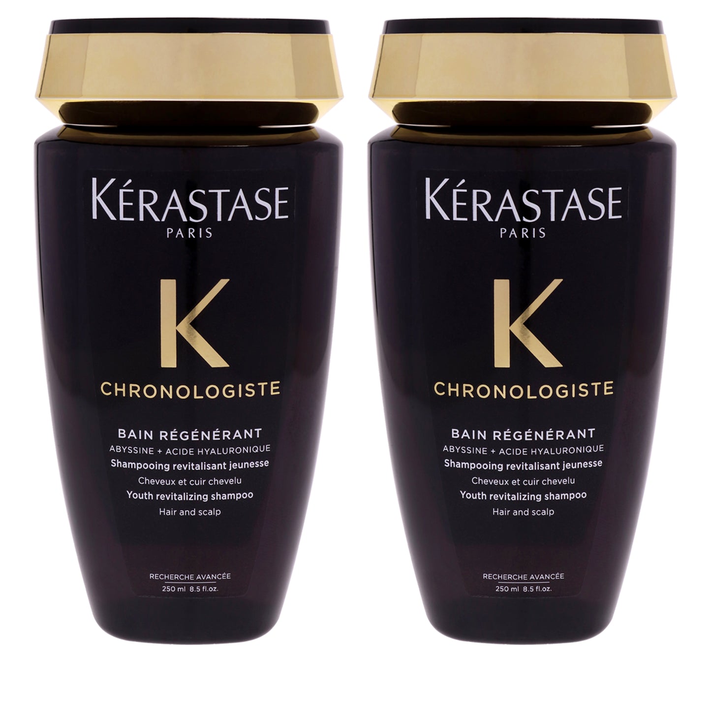 Chronologiste Bain Regenerant Shampoo by Kerastase for Unisex - 8.5 oz Shampoo - Pack of 2