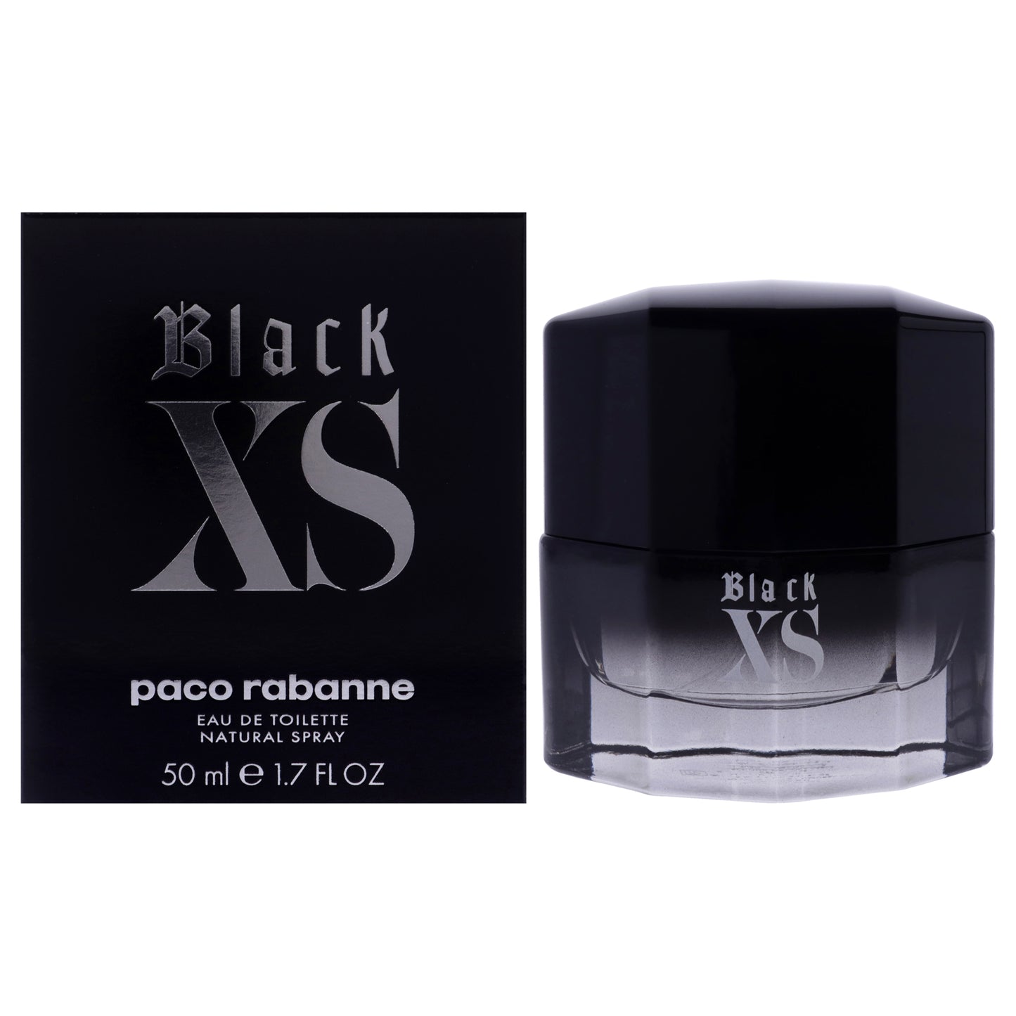 Black XS by Paco Rabanne for Men - 1.7 oz EDT Spray
