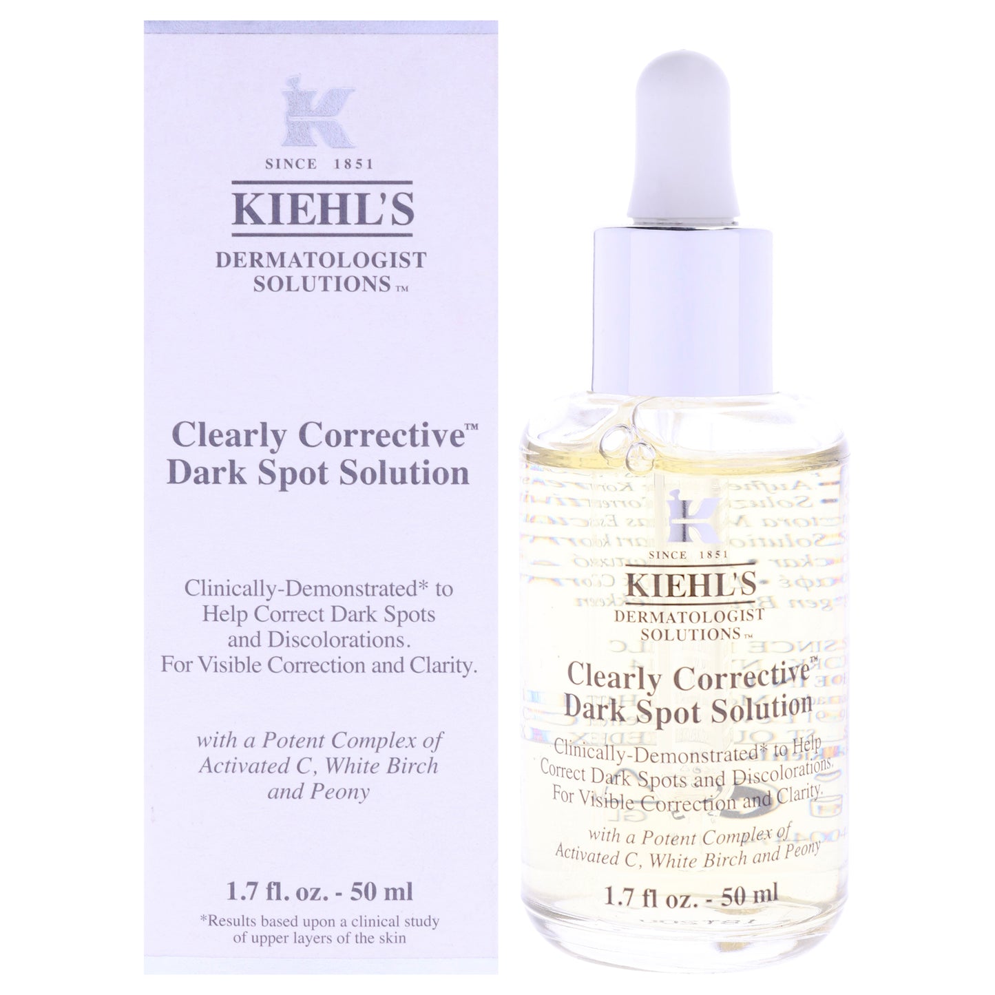 Clearly Corrective Dark Spot Solution by Kiehls for Unisex - 1.7 oz Serum