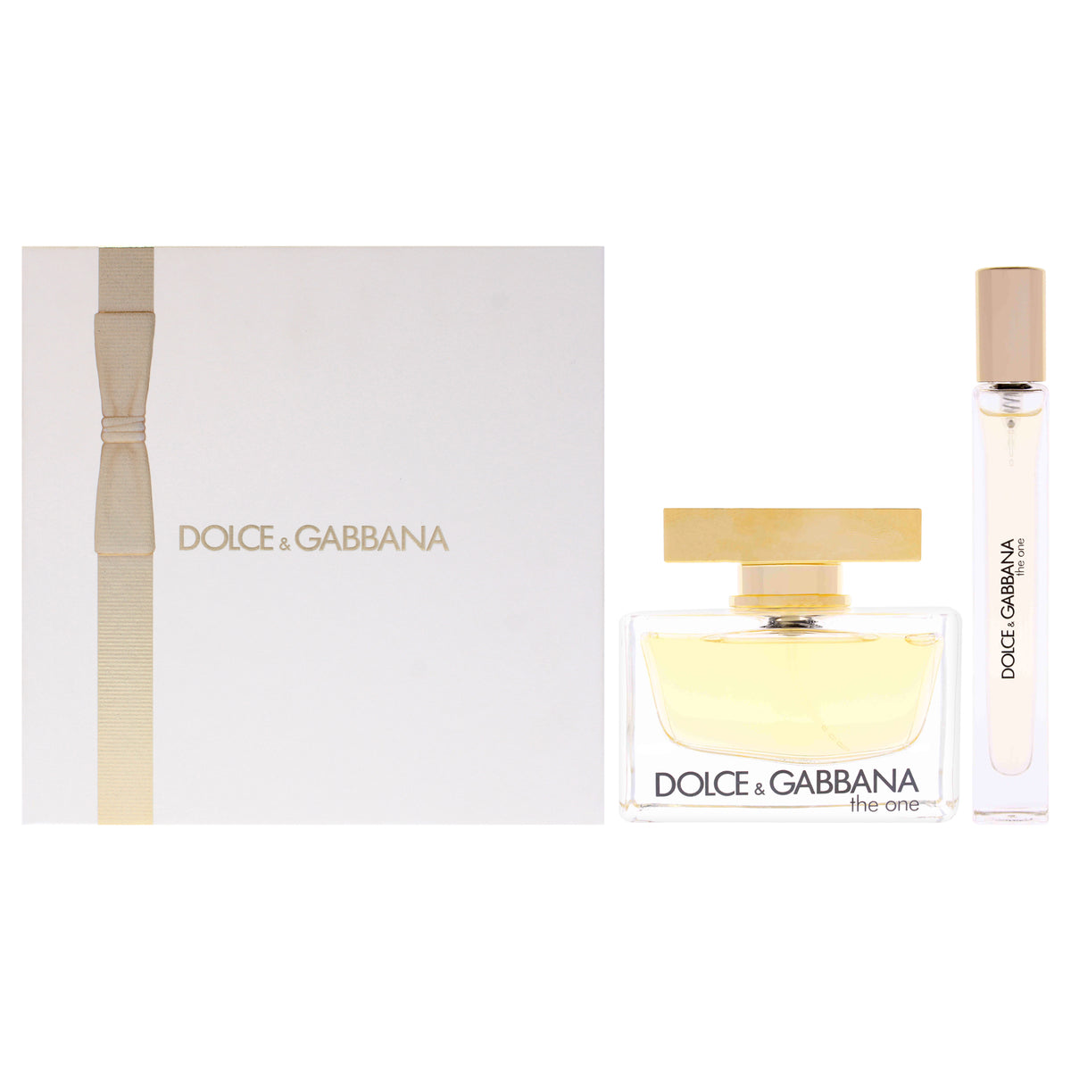 The One by Dolce and Gabbana for Women - 2 Pc Gift Set 2.5oz EDP Spray, 0.33oz EDP Spray (Mini)