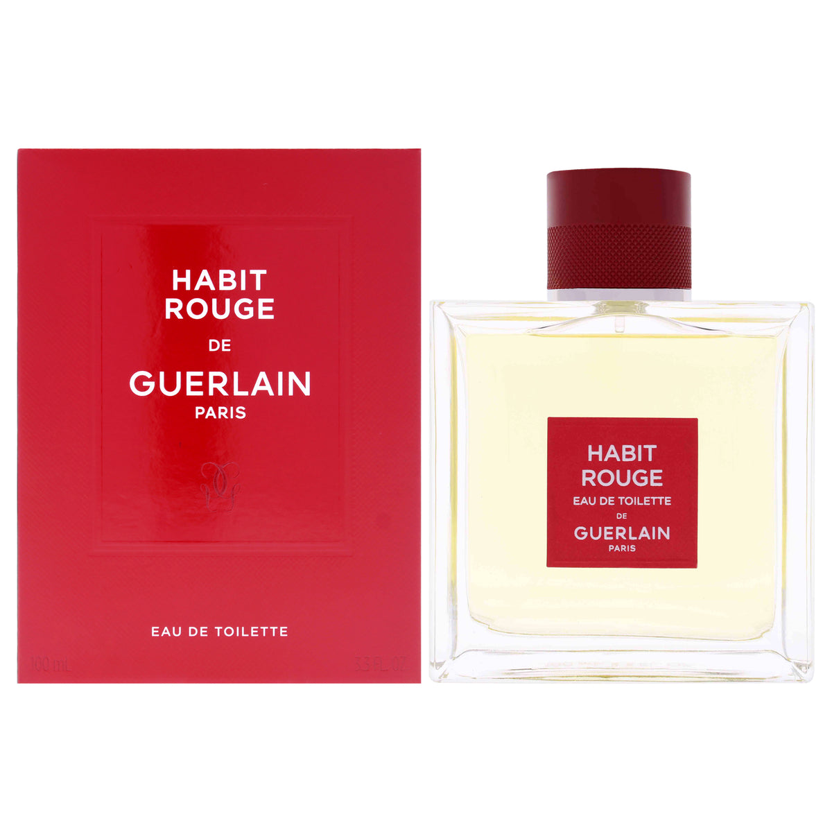Habit Rouge by Guerlain for Men - 3.3 oz EDT Spray