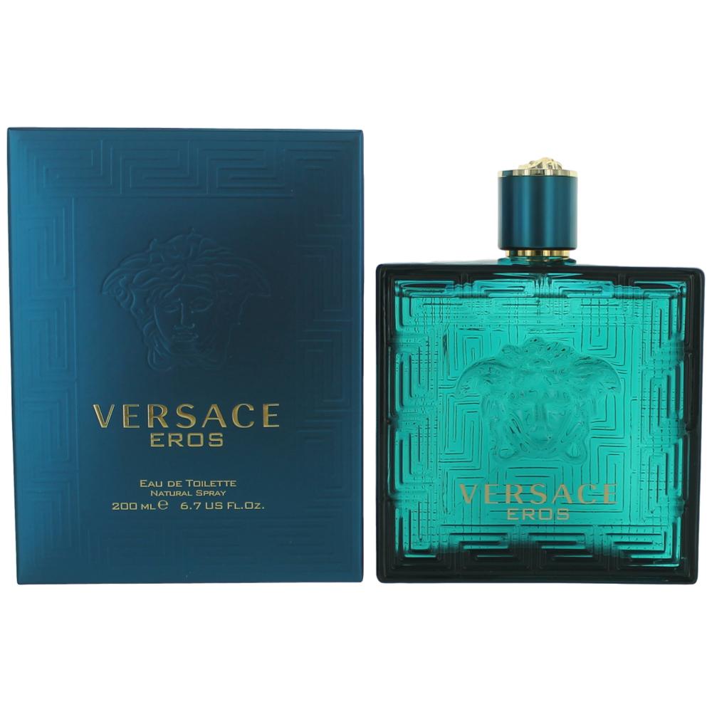 Versace Eros by Versace for Men - 6.7 oz EDT Spray