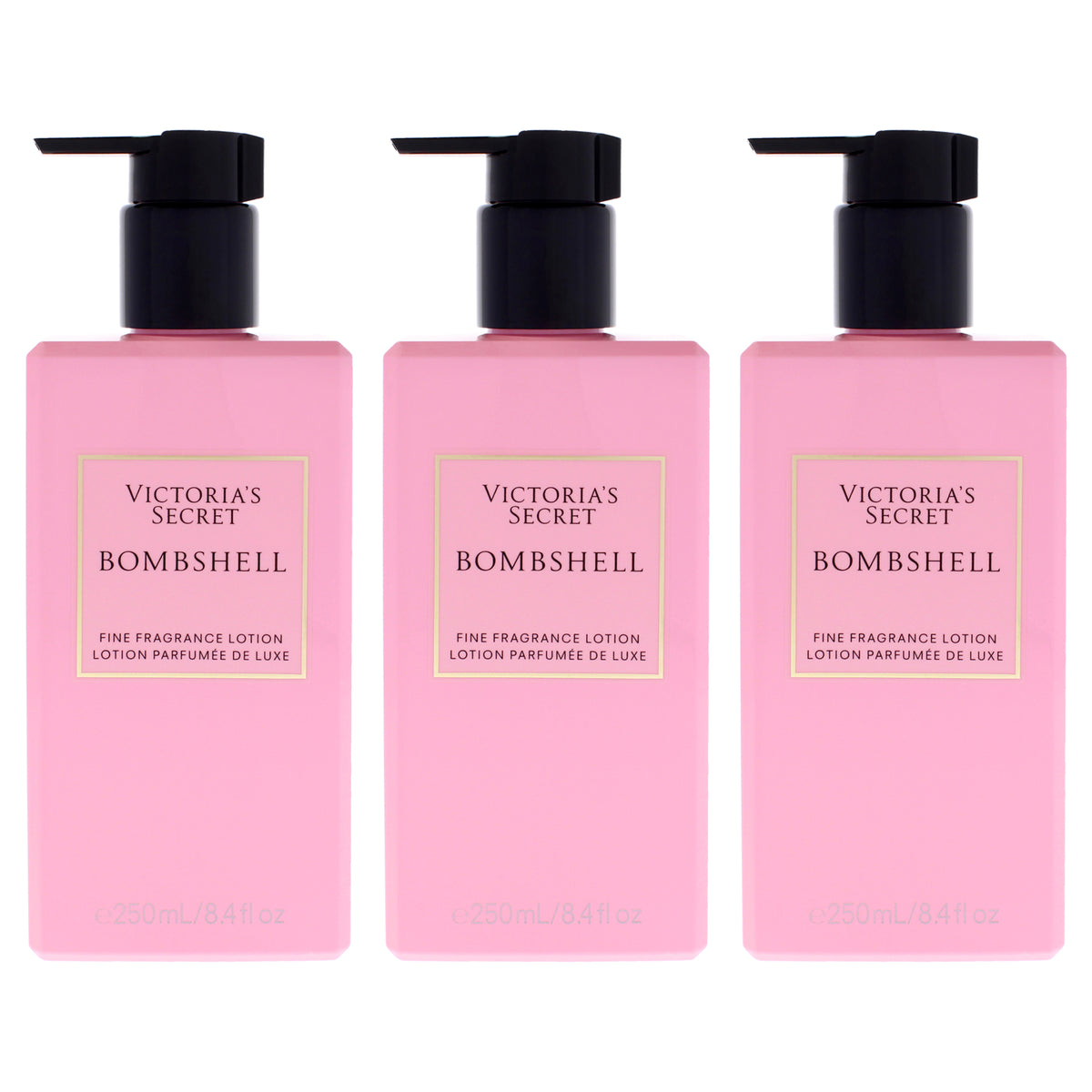 Bombshell Fragrance Lotion by Victorias Secret for Women - 8.4 oz Body Lotion - Pack of 3