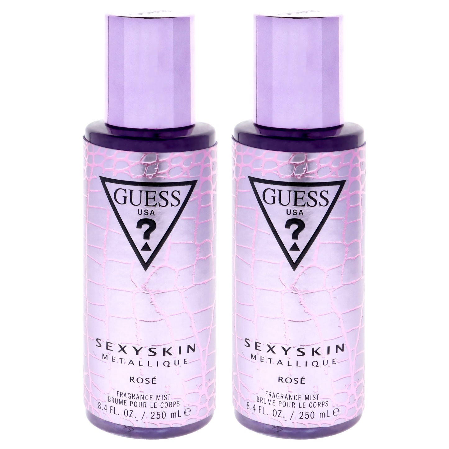 Guess Sexy Skin Metallique - Rose by Guess for Women - 8.4 oz Fragrance Mist - Pack of 2