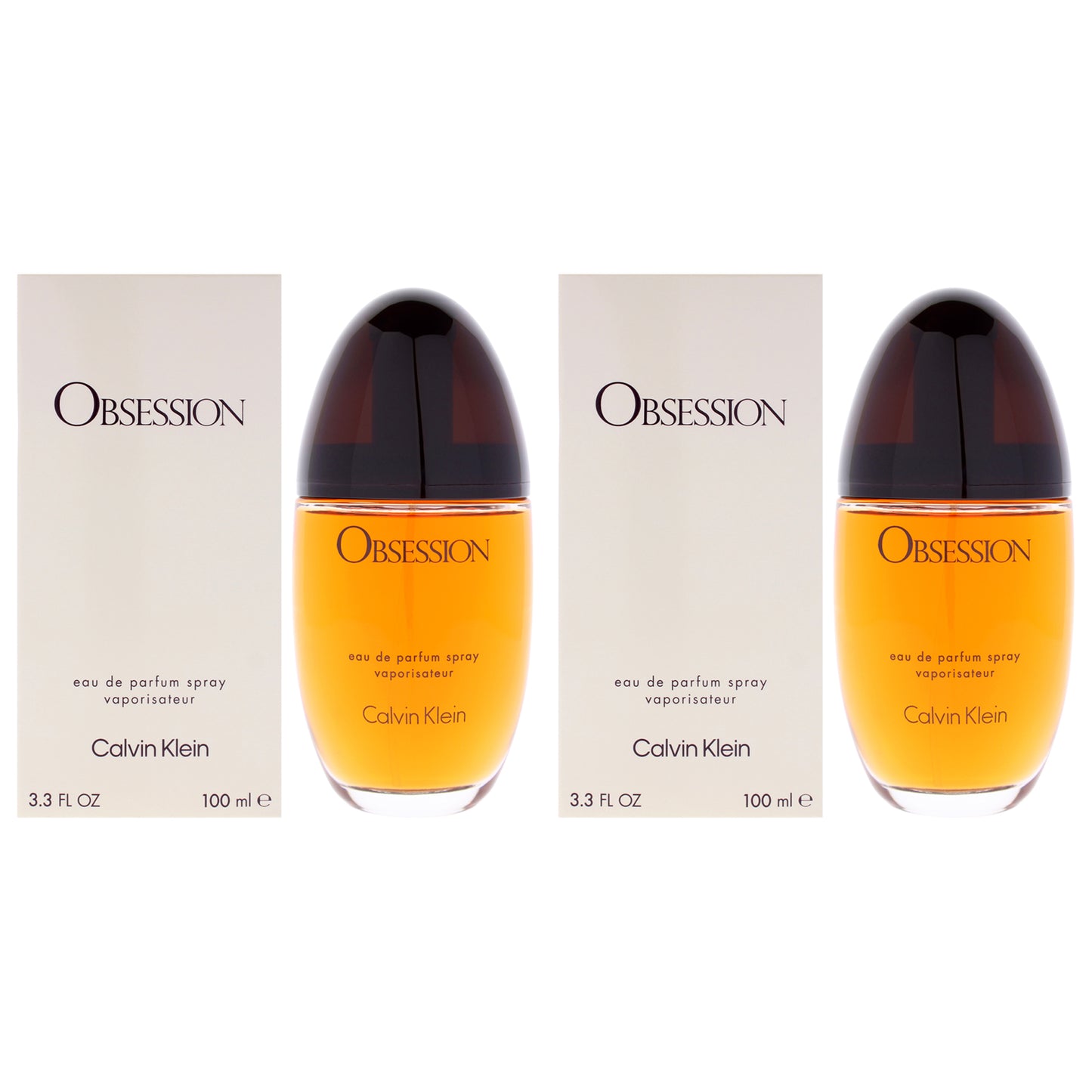 Obsession by Calvin Klein for Women - 3.4 oz EDP Spray - Pack of 2