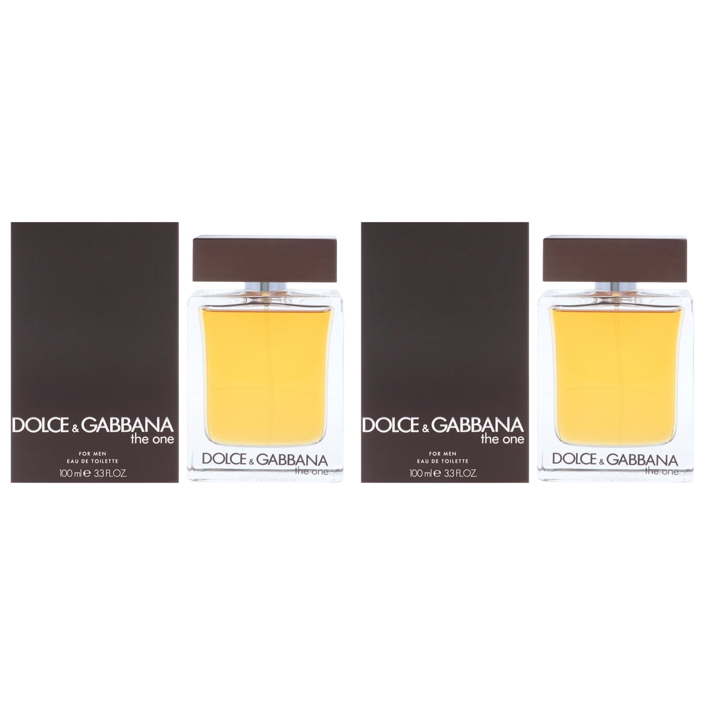 The One by Dolce and Gabbana for Men - 3.3 oz EDT Spray - Pack of 2
