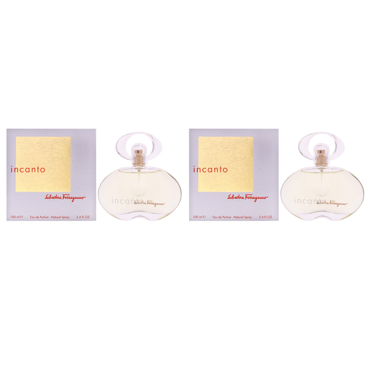 Incanto by Salvatore Ferragamo for Women - 3.4 oz EDP Spray - Pack of 2
