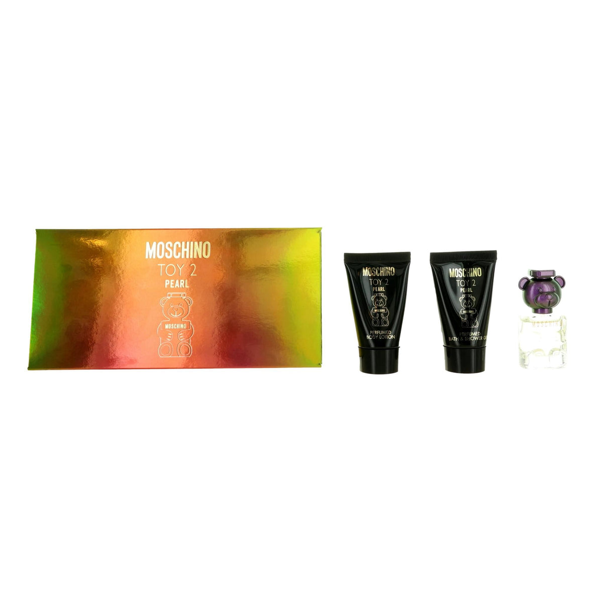 SET MOSCHINO 3PC TOY 2 PEARL 0.17 EDP+0.8 SG+0.8 BL (W) SOFT BOX