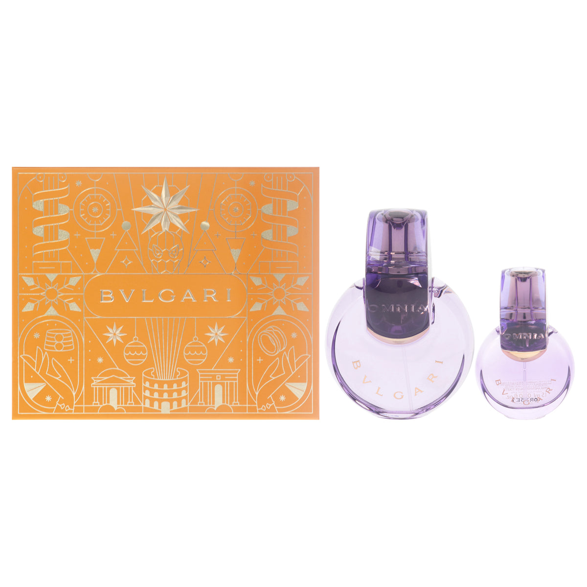 Omnia Amethyste by Bvlgari for Women - 2 Pc Gift Set 3.4oz EDT Spray, 0.5oz EDT Spray