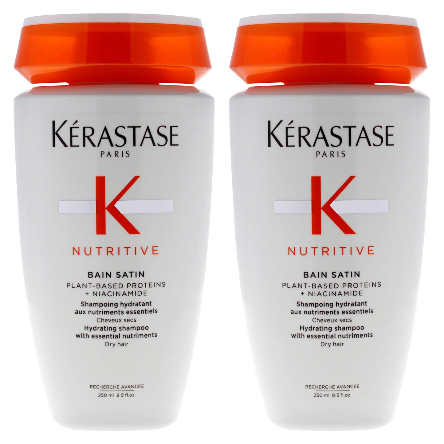 Nutritive Bain Satin Shampoo by Kerastase for Unisex - 8.5 oz Shampoo - Pack of 2