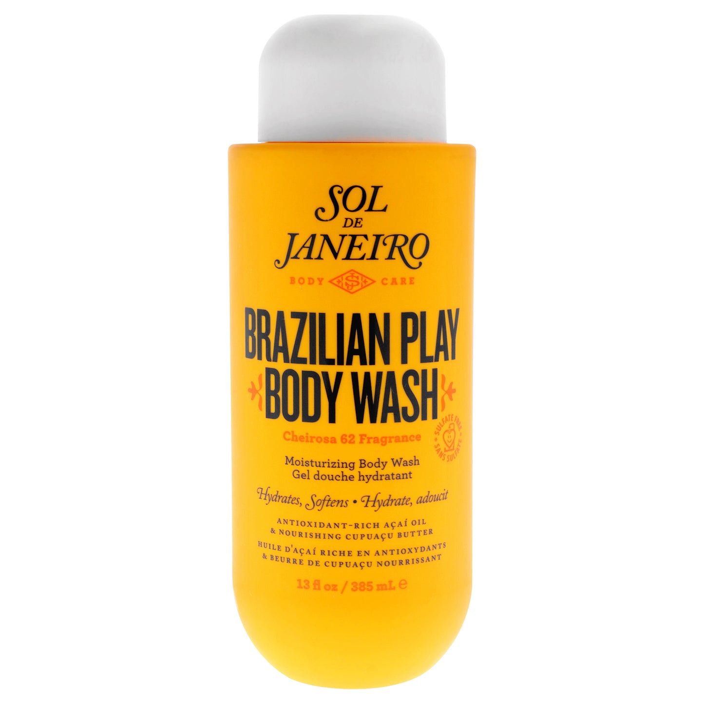 Brazilian 4 Play Moisturizing Shower Cream Gel by Sol de Janeiro for Unisex - 13 oz Shower Gel