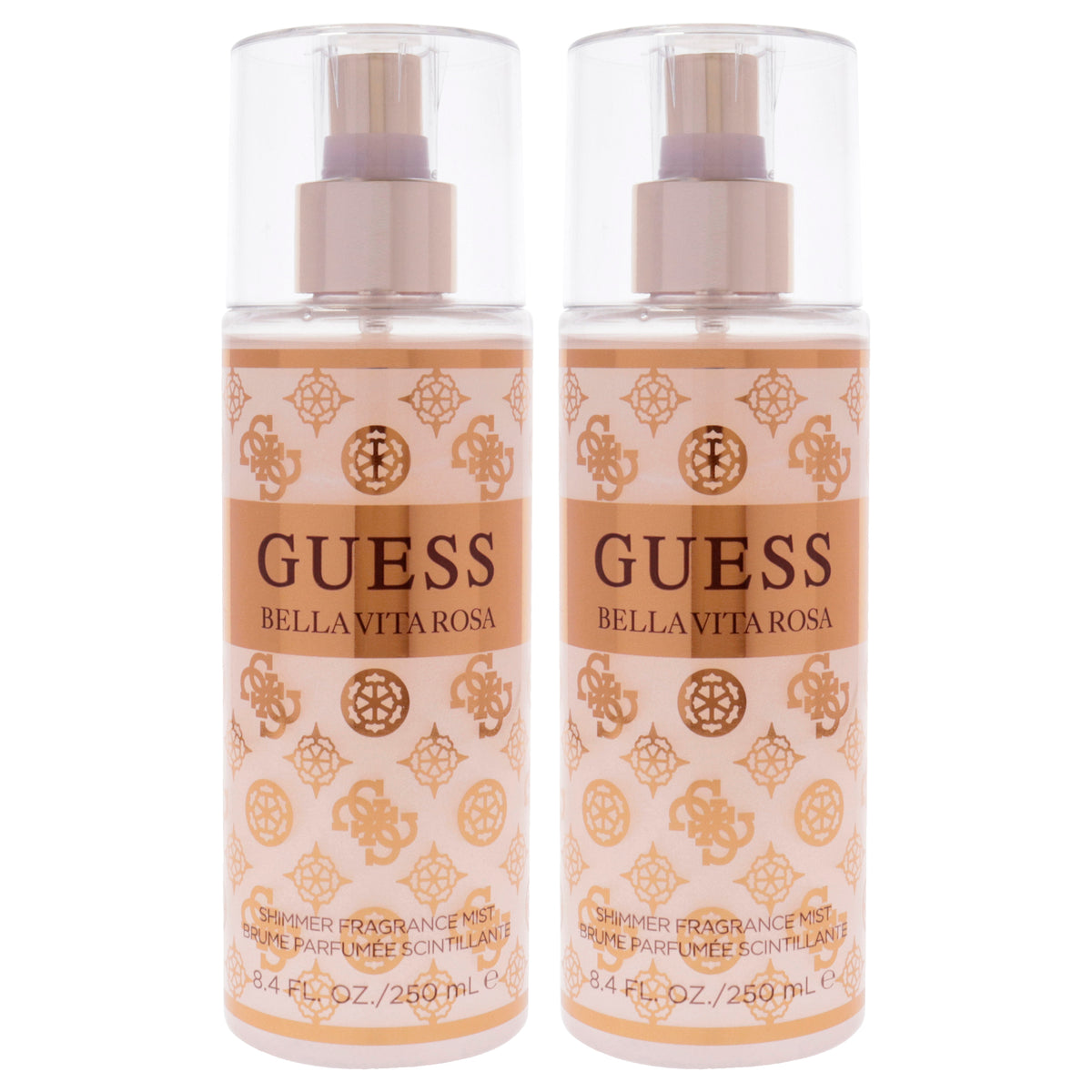 Guess Bella Vita Rosa Shimmer by Guess for Women - 8.4 oz Fragrance Mist - Pack of 2