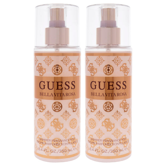 Guess Bella Vita Rosa Shimmer by Guess for Women - 8.4 oz Fragrance Mist - Pack of 2