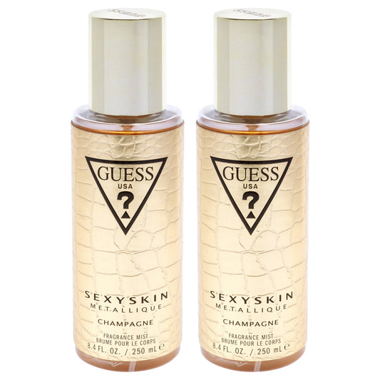 Guess Sexy Skin Metallique - Champagne by Guess for Women - 8.4 oz Fragrance Mist - Pack of 2
