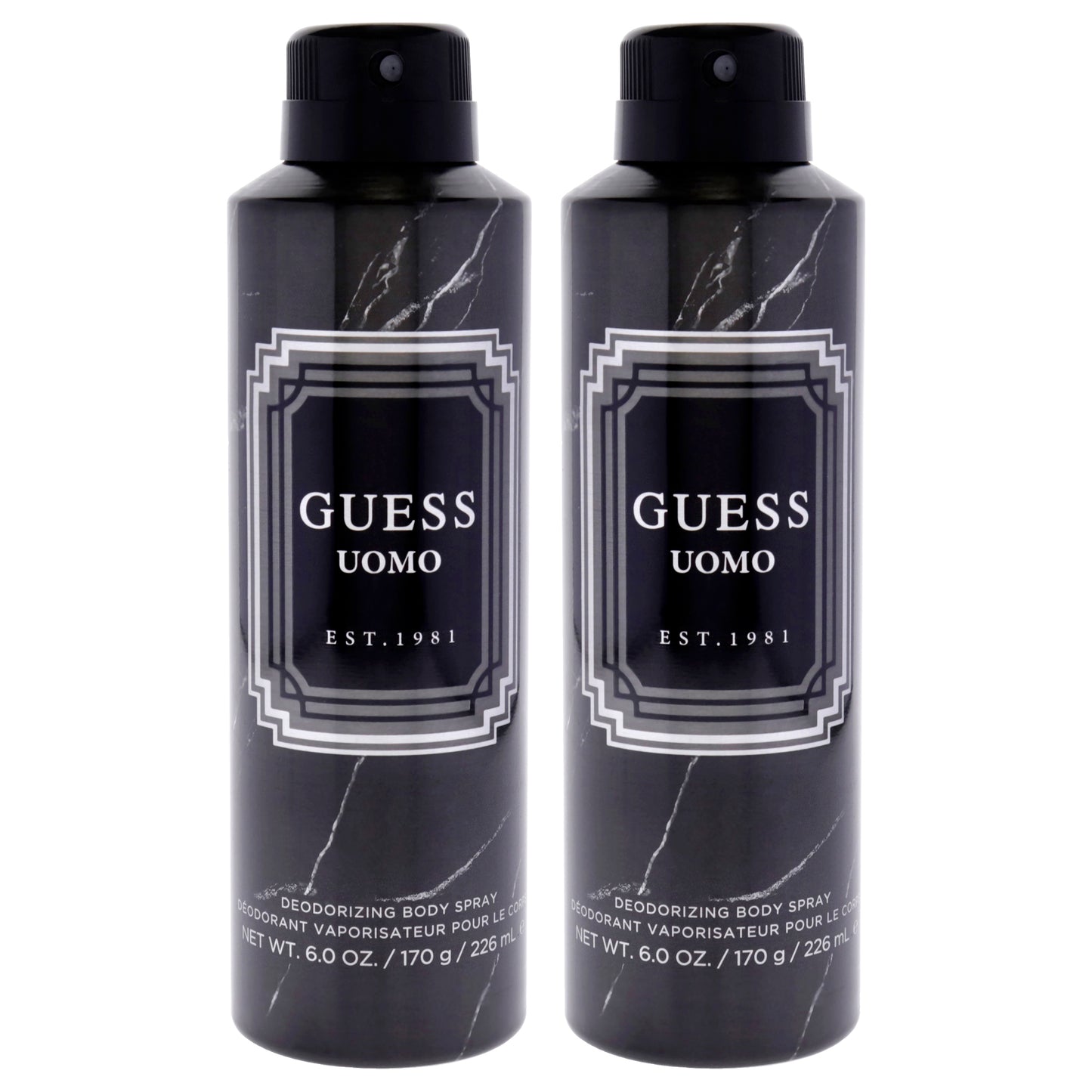 Guess Uomo by Guess for Men - 6 oz Body Spray - Pack of 2