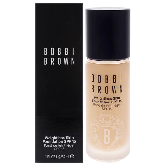 Weightless Skin Foundation SPF 15 - W-056 Warm Natural by Bobbi Brown for Women - 1 oz Foundation
