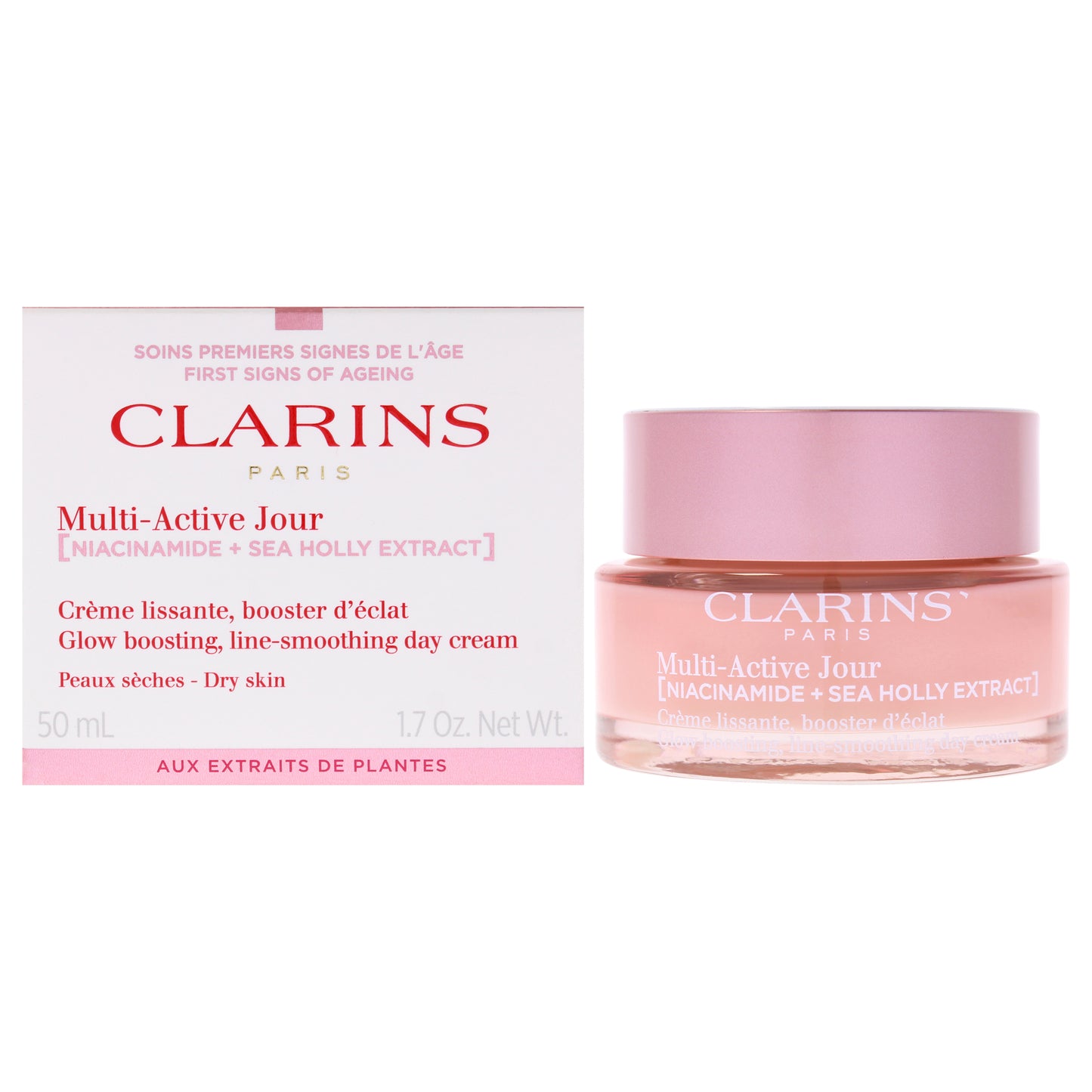 Multi-Active Day Cream - Dry Skin by Clarins for Unisex - 1.6 oz Cream