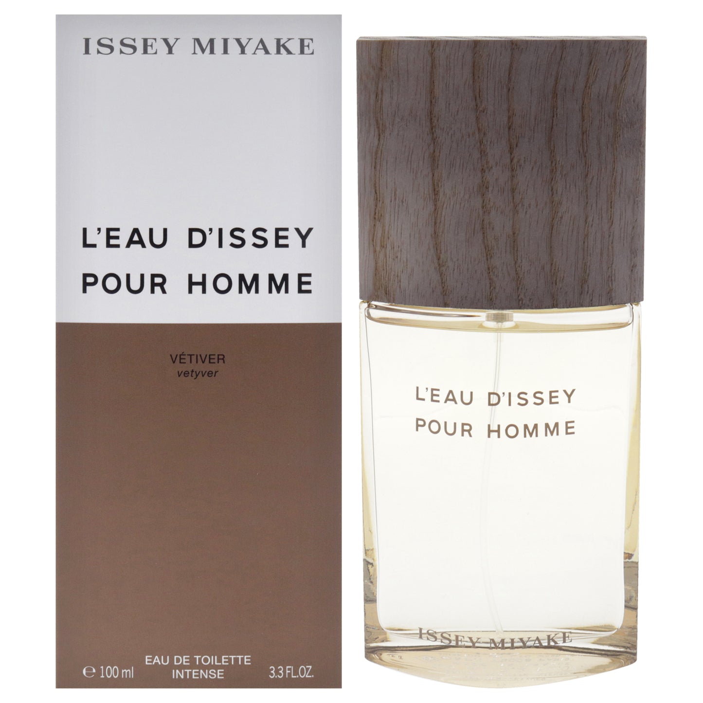 Vetiver Intense by Issey Miyake for Men - 3.3 oz EDT Spray