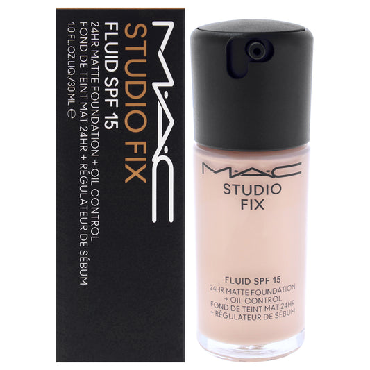 Studio Fix Fluid SPF 15 - NW25 Rosy Beige With Rosy Undertone by MAC for Women - 1 oz Foundation