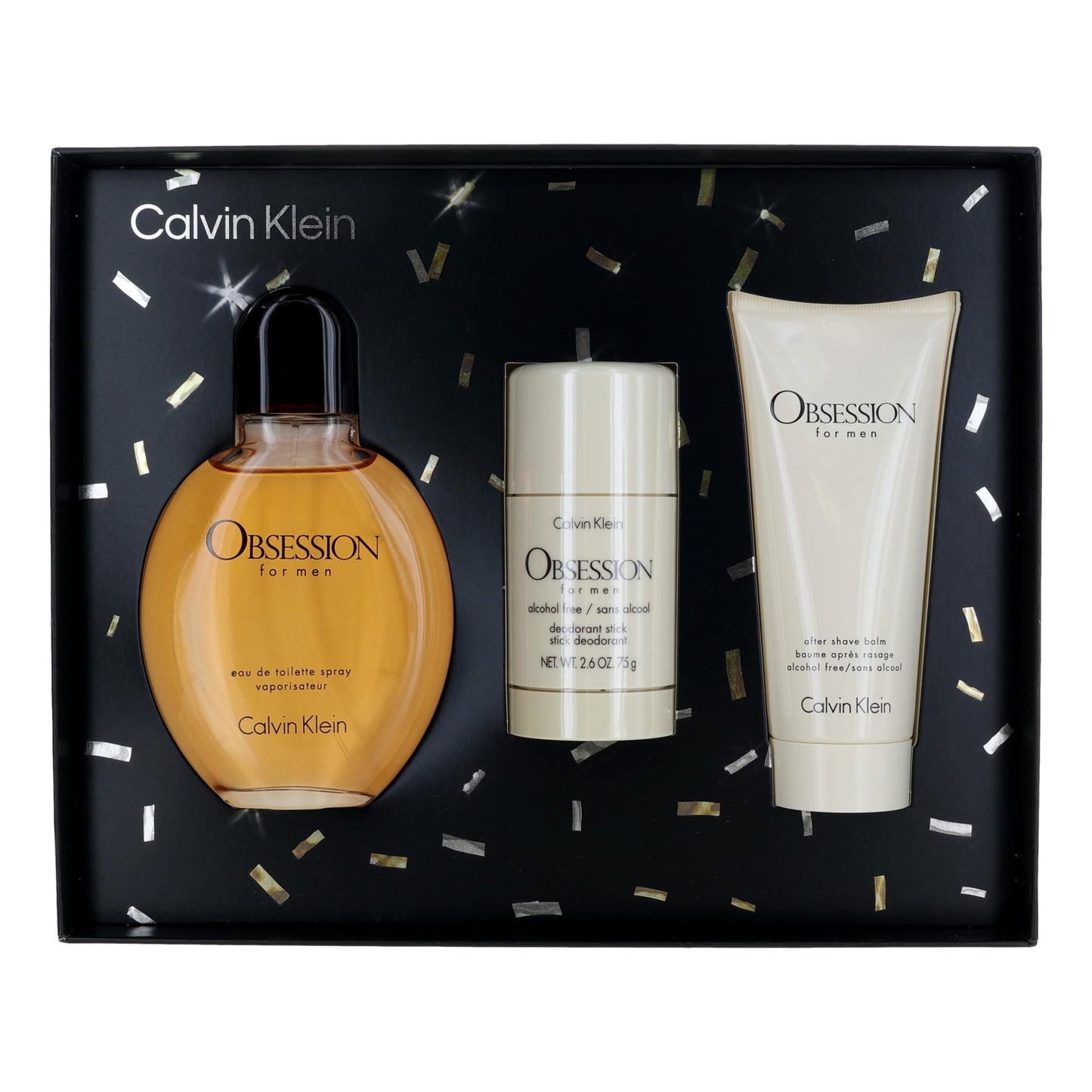 SET CK CALVIN KLEIN 3PC OBSESSION FOR MEN 4.2 EDT+3.3 ASB+2.6 DEO (M) HARD BOX