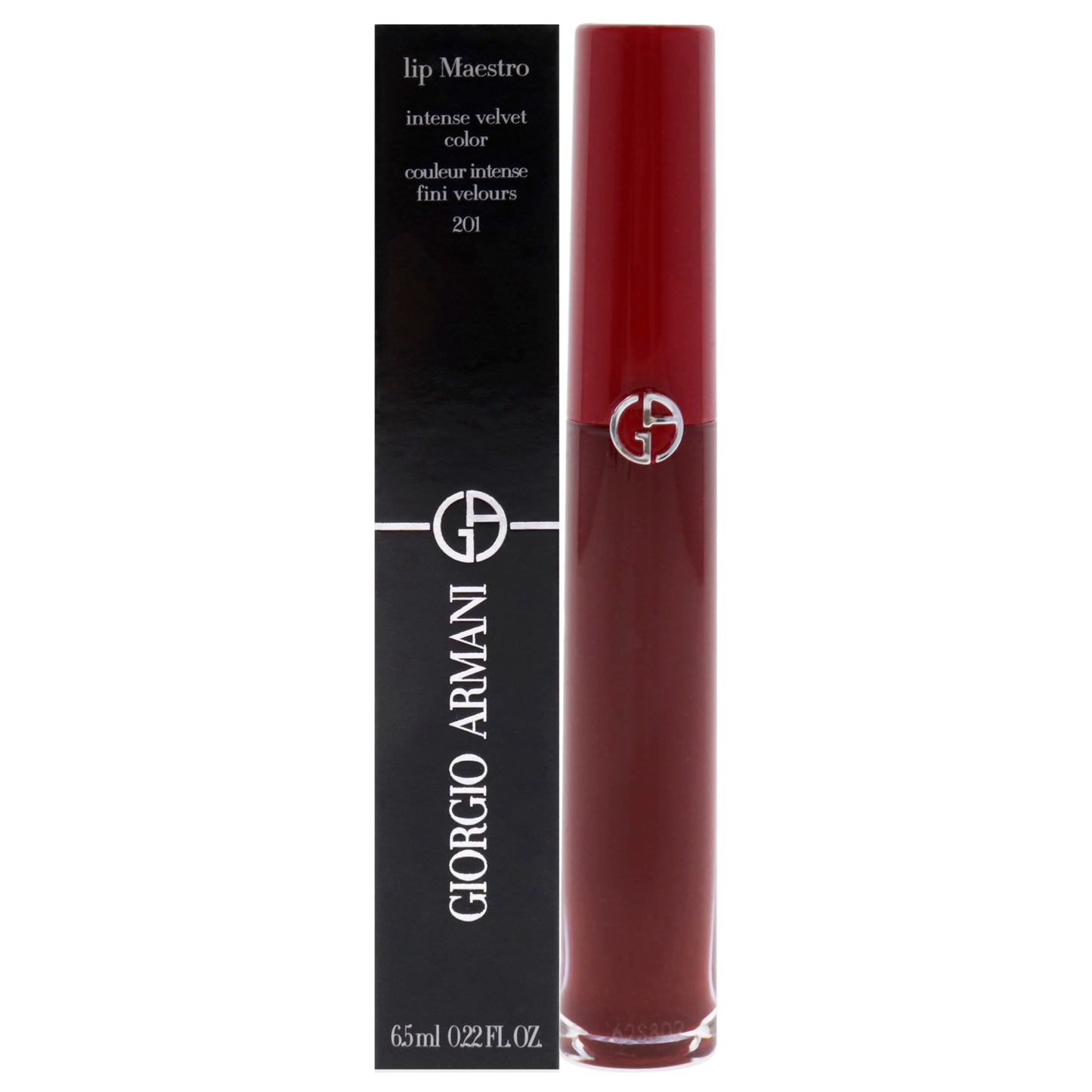 Lip Maestro Intense Velvet Color - 201 Dark Velvet by Giorgio Armani for Women - 0.22 oz Lipstick