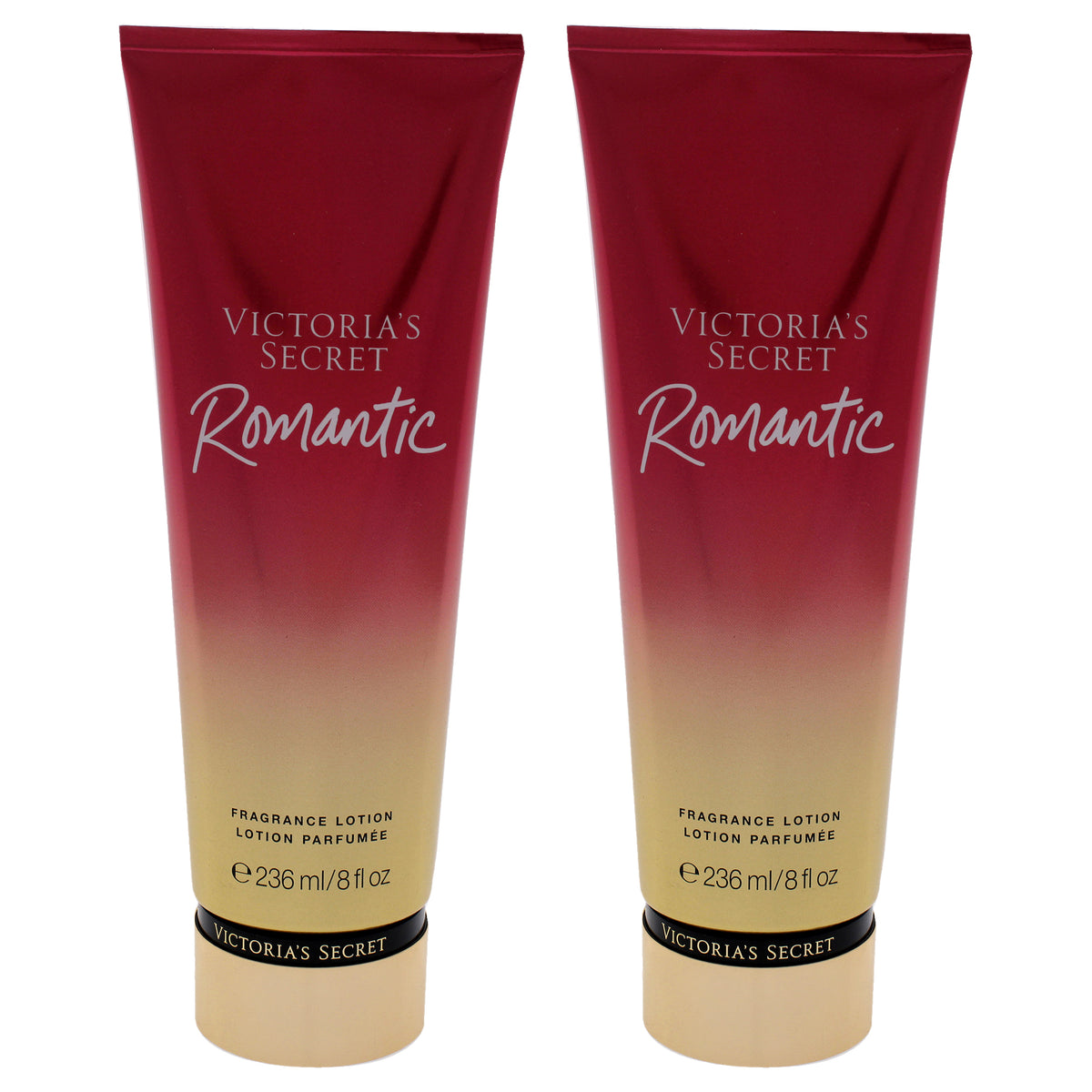 Romantic Fragrance Lotion by Victorias Secret for Women - 8 oz Body Lotion - Pack of 2