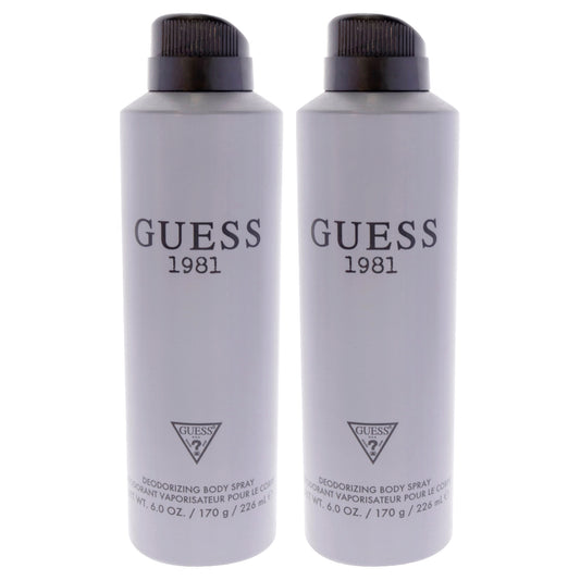 Guess 1981 by Guess for Men - 6 oz Body Spray - Pack of 2