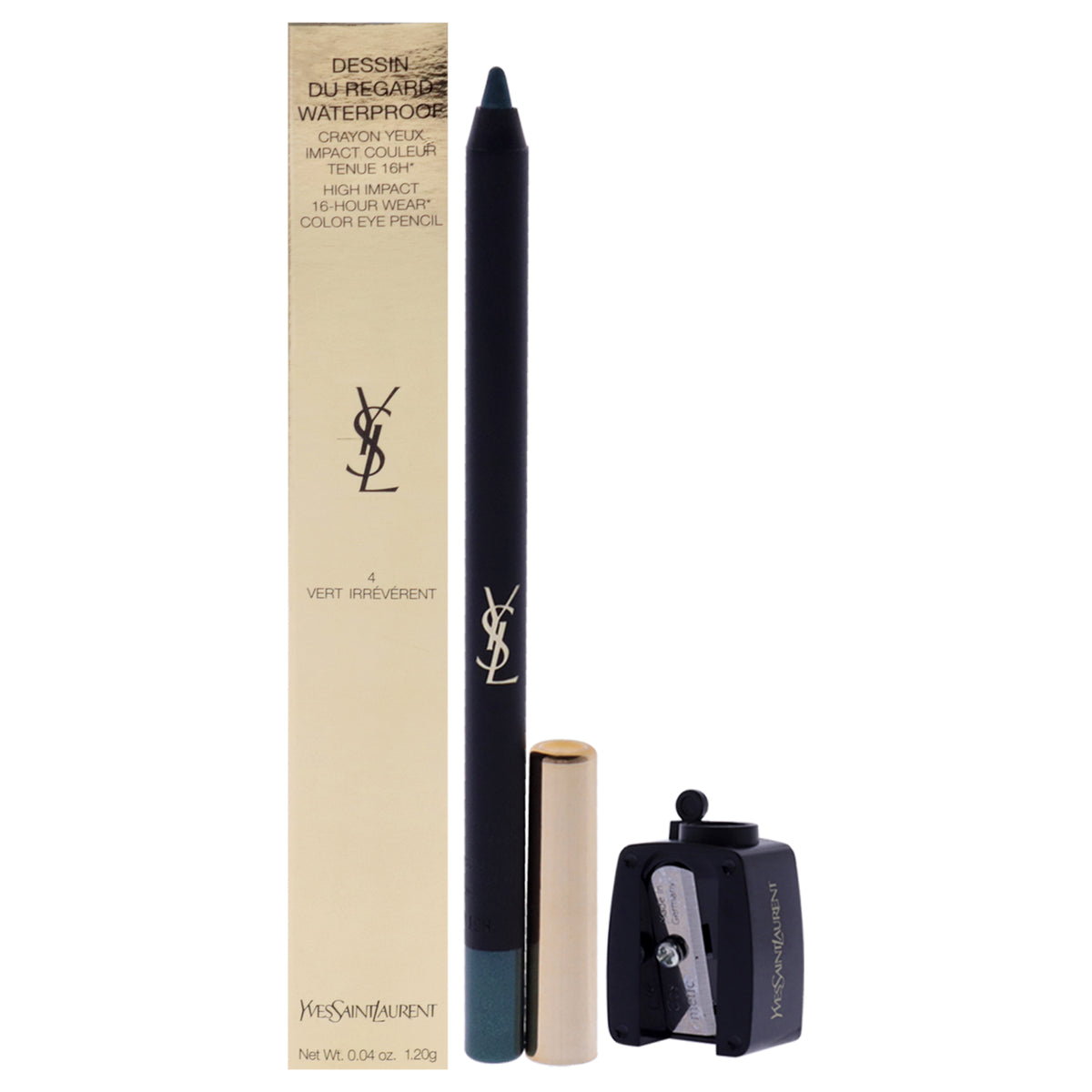 Dessin Du Regard Waterproof Eye Pencil - 4 Vert Irreverent by Yves Saint Laurent for Women - 0.04 oz Eye Pencil