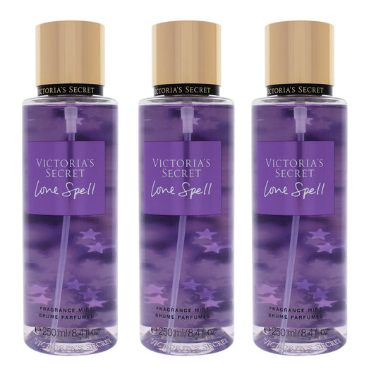 Love Spell by Victorias Secret for Women - 8.4 oz Fragrance Mist - Pack of 3