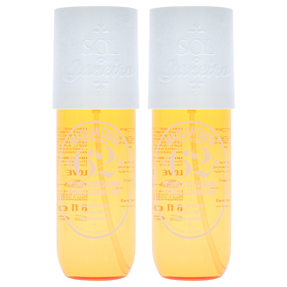 Brazilian Crush Cheirosa 62- Pistacho and Salted Caramel by Sol de Janeiro for Unisex - 8 oz Perfume Mist - Pack of 2