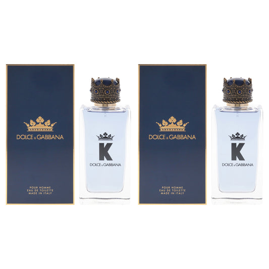 K by Dolce and Gabbana for Men - 3.3 oz EDT Spray - Pack of 2