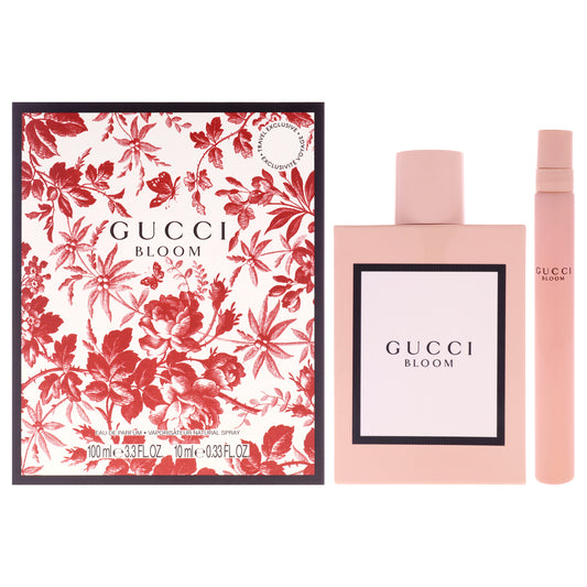Gucci Bloom by Gucci for Women - 2 Pc Gift Set 3.3oz EDP Spray, 0.33oz EDP Spray (Mini)