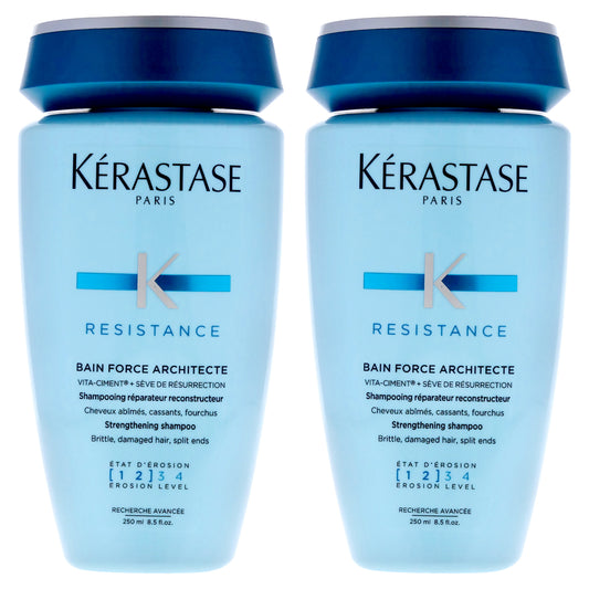 Bain Force Architecte Shampoo by Kerastase for Unisex - 8.5 oz Shampoo - Pack of 2