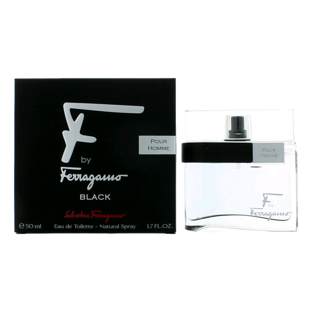 F Black by Salvatore Ferragamo for Men - 1.7 oz EDT Spray
