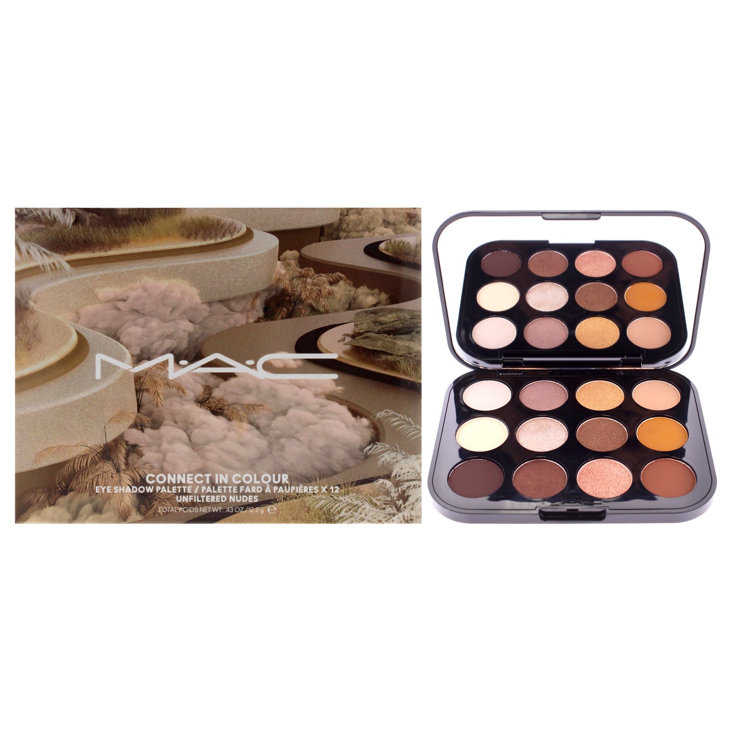 Connect In Colour Eye Shadow Palette - Unfiltered Nudes by MAC for Women - 0.43 oz Eye Shadow