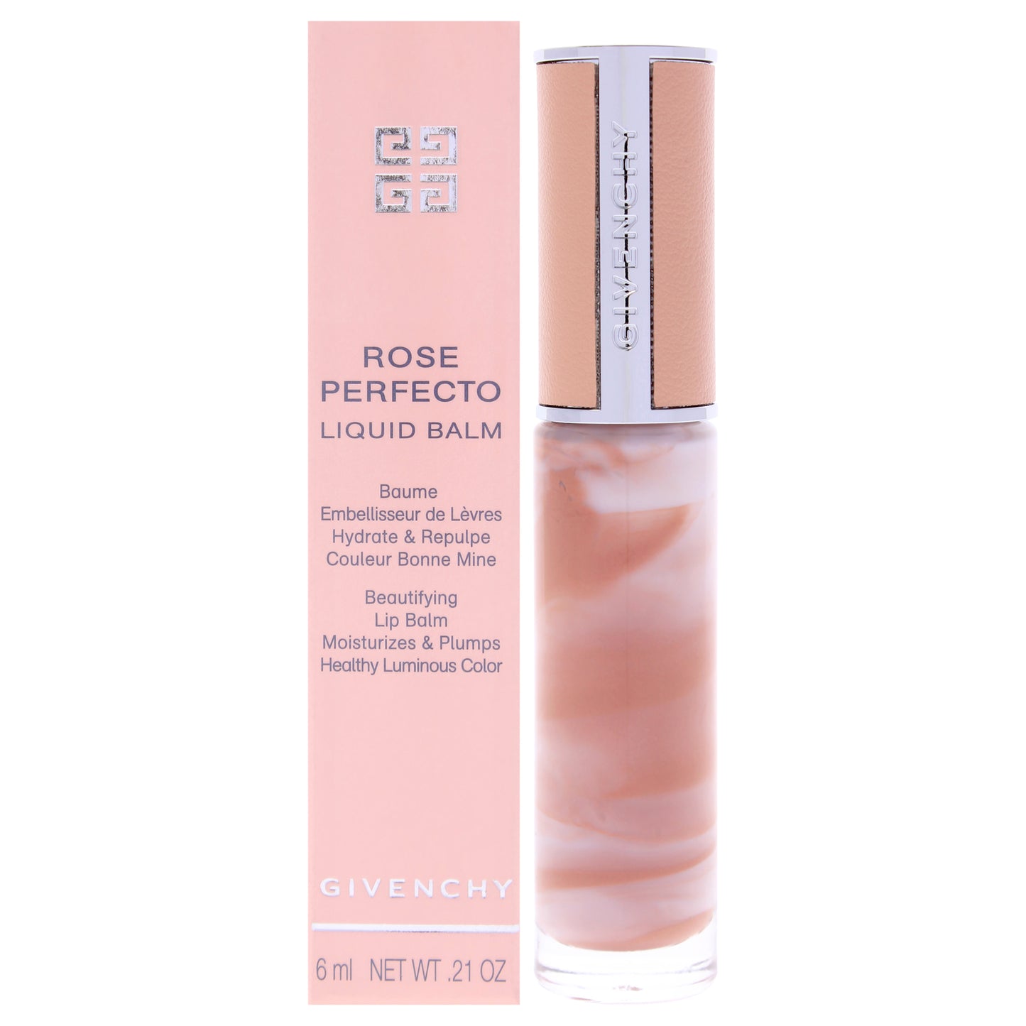 Rose Perfecto Tinted Liquid Lip Balm - 110 Milky Nude by Givenchy for Women - 0.21 oz Lip Balm