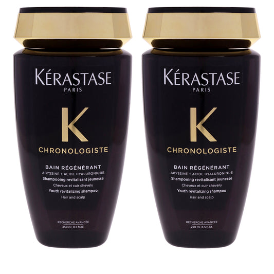 Chronologiste Bain Regenerant Shampoo by Kerastase for Unisex - 8.5 oz Shampoo - Pack of 2