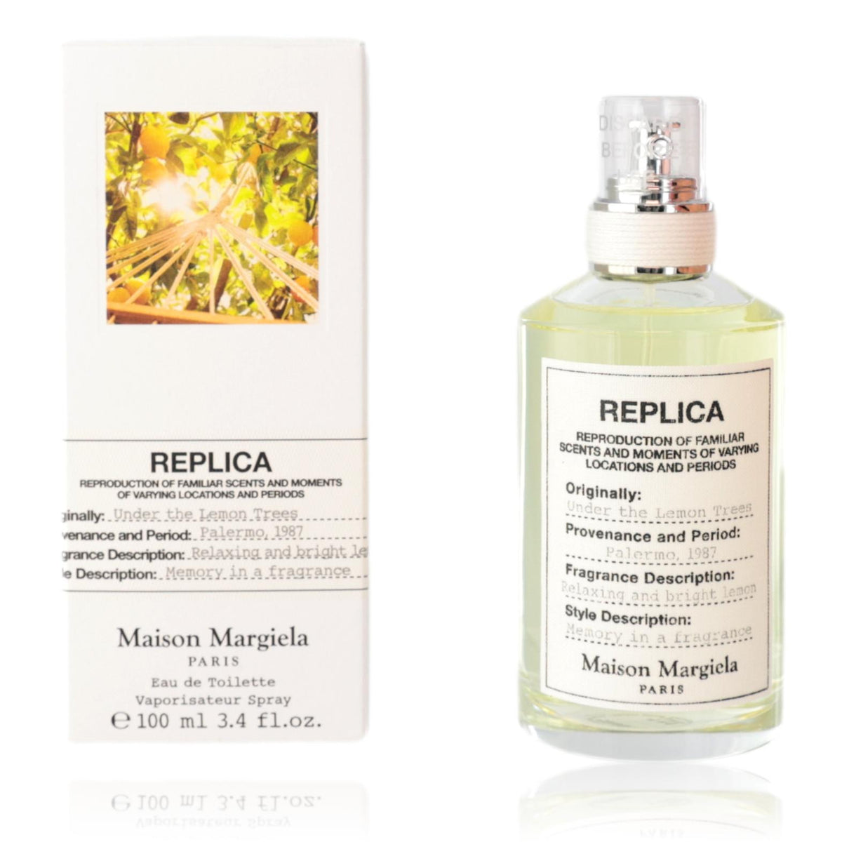 Replica Under The Lemon Trees by Maison Margiela for Unisex - 3.4 oz EDT Spray