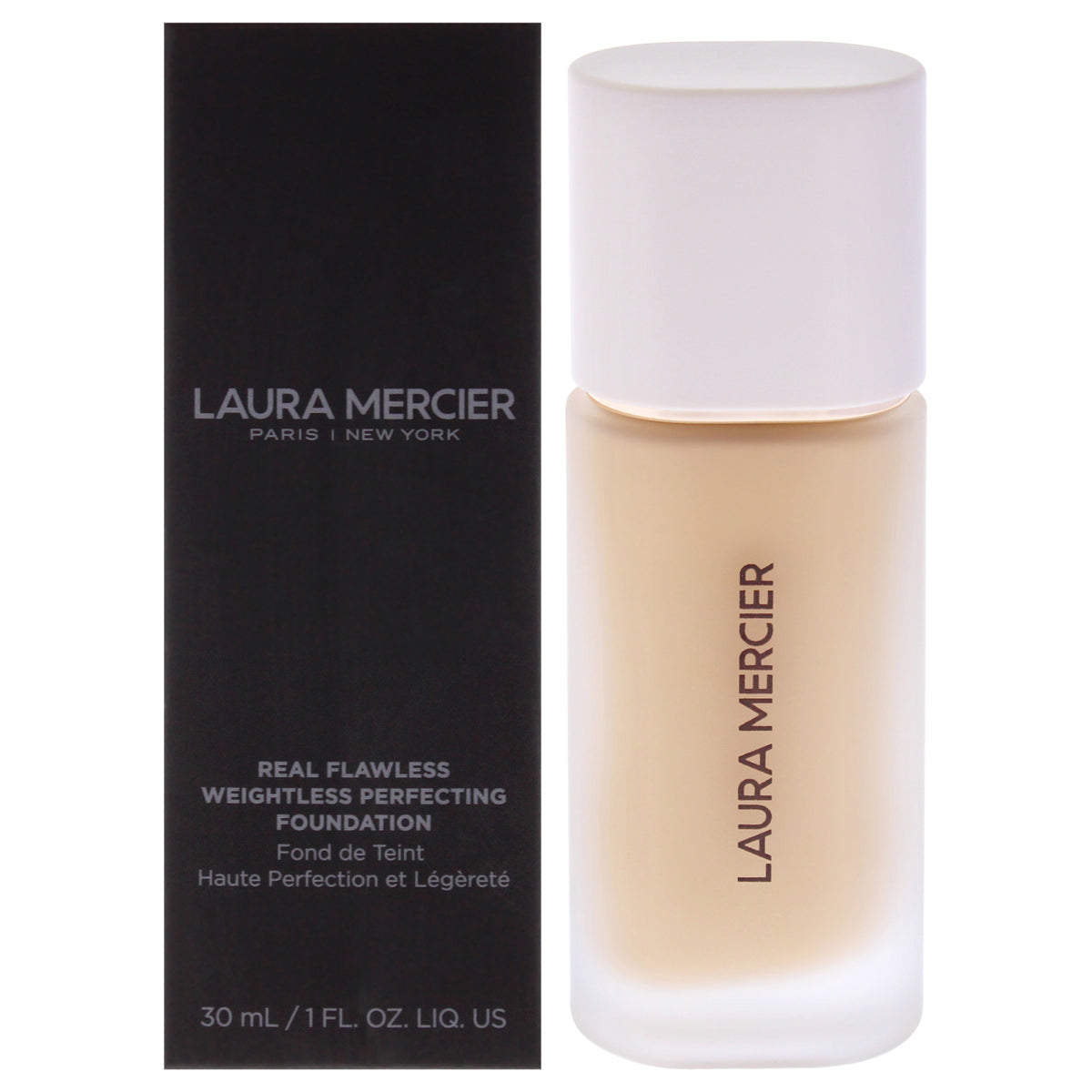 Real Flawless Weightless Perfecting Foundation - 2W2 Warm Linen by Laura Mercier for Women - 1 oz Foundation